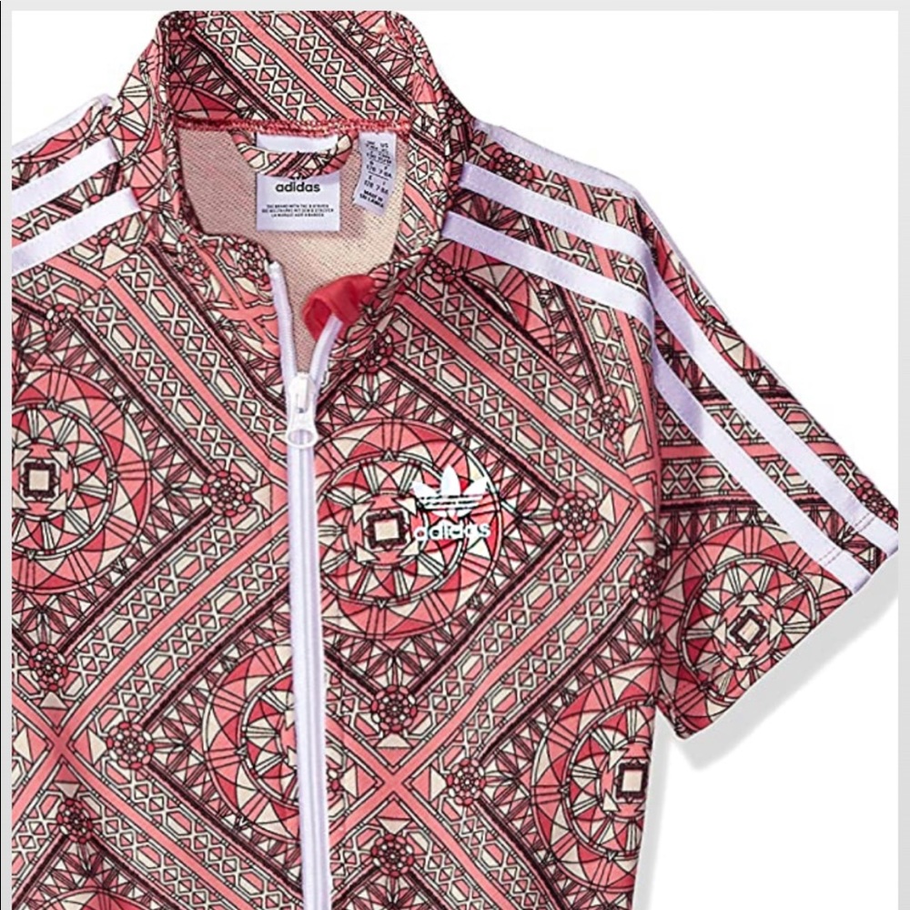 SALE NWT RARE Stella McCartney x Adidas Stained Glass Trefoil Athleisure dress